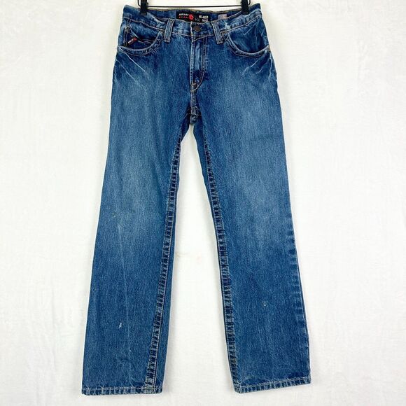Ariat Mens FR M4 Relaxed Basic Boot Cut Jean Size 30x32 Flame Resistant Workwear - Picture 1 of 10